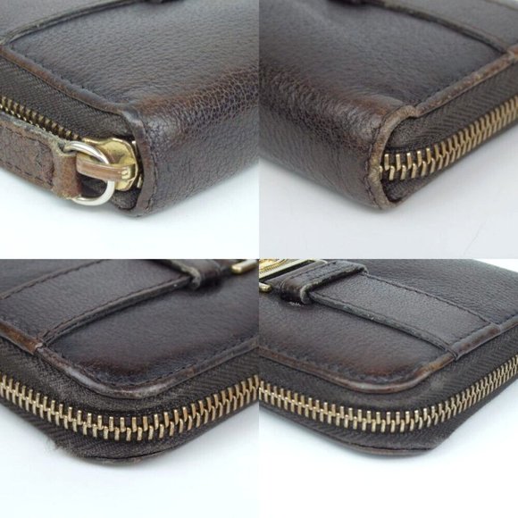🦄 BURBERRY Zip Leather Wallet - Picture 5 of 7